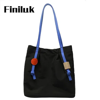 

Finiluk Women Casual Tote Bag Fashion Girl Canvas Shoulder Bag Summer Handbag Ladies Fashion High Capacity Bag BIZ213 PM49