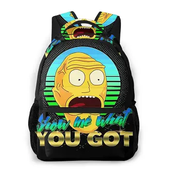 

Show Me What You Got Students School Bags Beautiful New Pattern knapsack for Men Women Fashion rick and morty Teens Backpack
