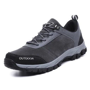 

new autumn and winter men's warm fur & plush lace fashion men's non-slip casual shoes high quality large