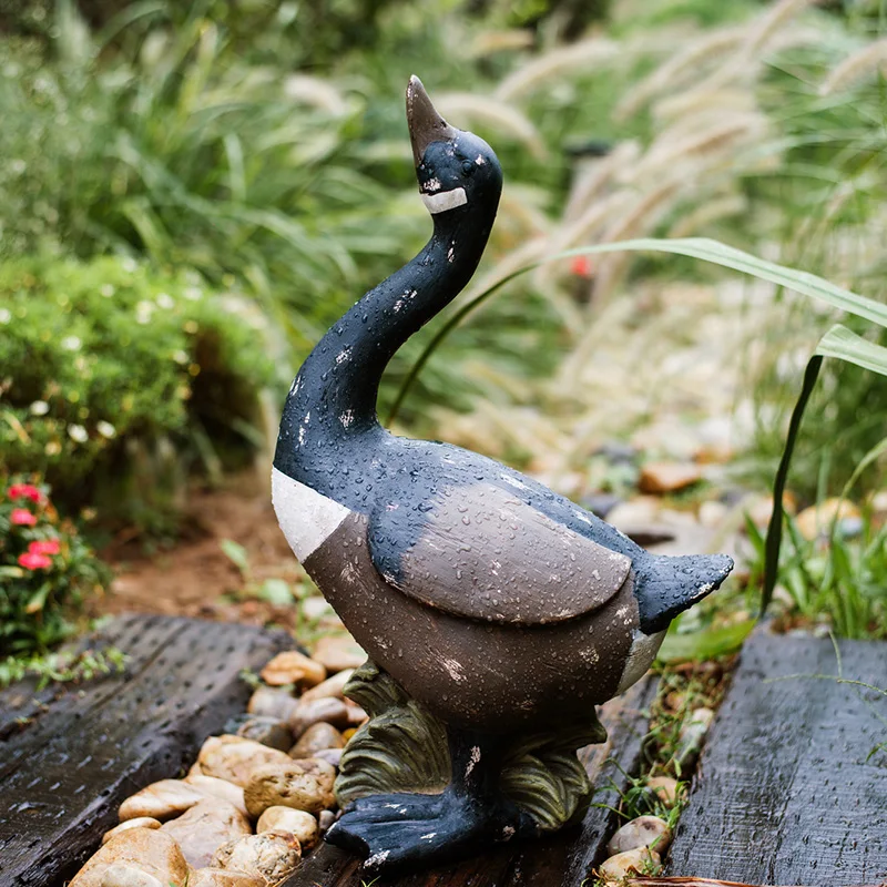 

Outdoor Garden Decoration Simulation Goose Country Retro Large Animal Ornaments Villa Courtyard Sub Sculpture Landscape
