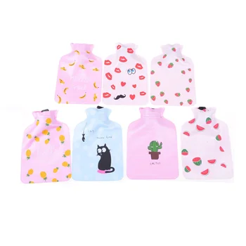 

Cartoon Hand Po Warm Water Bottle Cute Mini Hot Water Bottles Small Portable Hand Warmer Water Injection Storage Bag Tools
