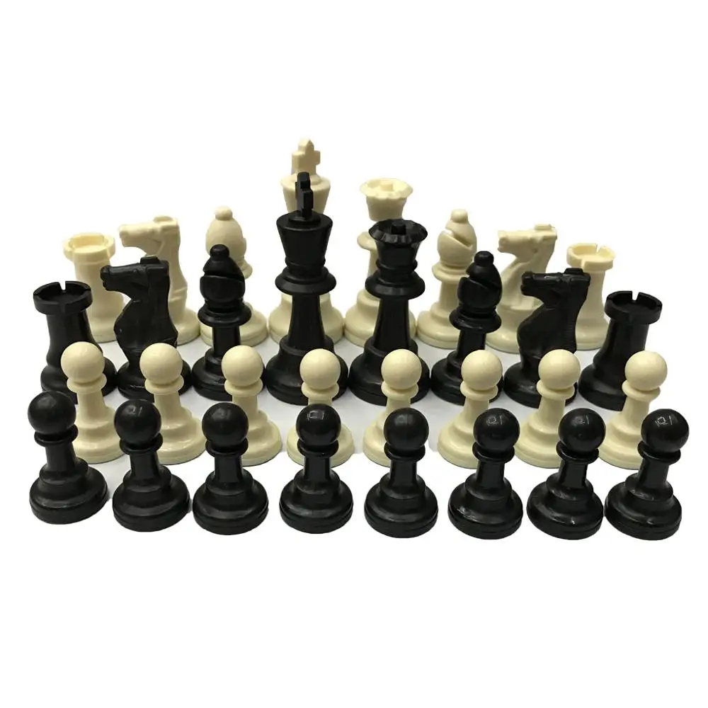 Wooden Chess Set 7.7cm King 32 Chess Pieces Figures Pawns Adults Children Tournament Game Toy Leisure Toy Multiple Types