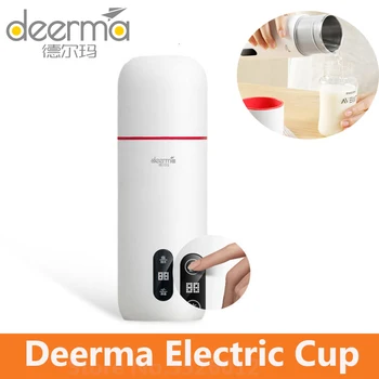

Deerma Electric Water Kettle Thermos Cup 350ml Temperature Display Smart Touch Control Portable Mijia Stew Cup