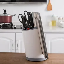 Прочный практичный домашний Режущий инструмент для хранения нескользящий простой утечки отверстие съемный АБС наклон дизайн держатель разделочной доски кухня