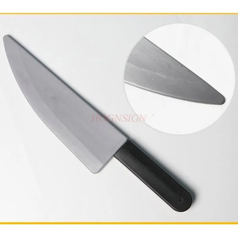 Halloween props cos horror with blood-pointed knife performance plastic simulation weapon axe saw fake kitchen knife machete