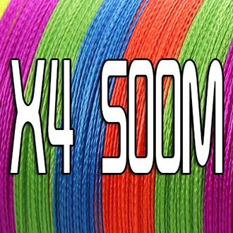 4 Strands 500M JOF 300 м 500 м 1000 м 4 нити 8 нитей многоцветная PE плетеная леска многонитевая проволока - Цвет: 4 Strands 500M