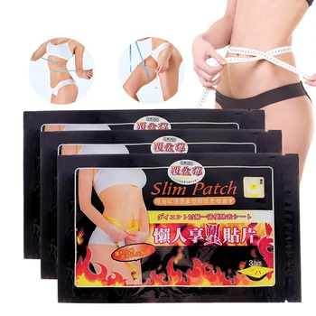 

30pcs/3bags Weight Loss Slimming Navel Stick Slim PatchBurning Fat Patch Fat Burning Chinese Herbal Medical Plaster 3CS047