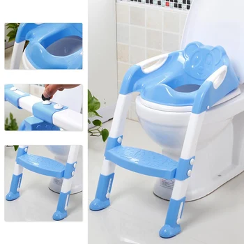 

Folding Toilet Baby Toilet Ladder Infant Potty Seat Training Chair With Step Stool Ladder Baby Training Toilet Supplies
