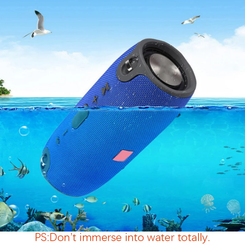 40W Outdoor Bluetooth Speaker Subwoofer TWS Speaker Waterproof Portable Music Player 3600 mAh battery column soundbar caixa de