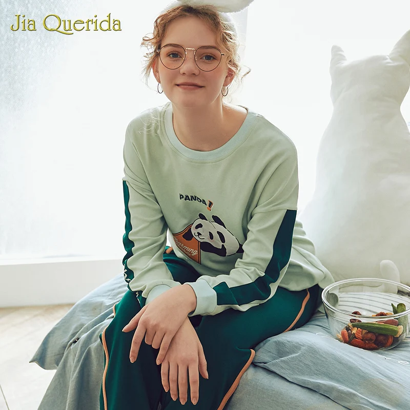 2020 Men Sleepwear Chinese Panda Pajamas Men and Women Matching Home Clothes Sporty Pyjamas 100% Cotton Loungewear Couple Pj Set 2020 Men Sleepwear Chinese Panda Pajamas Men and Women Matching Home Clothes Sporty Pyjamas 100% Cotton Loungewear Couple Pj Set