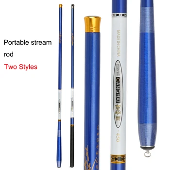 

High Quality Travel Telescopic Ultra-Short Fishing Rod Hand Fishing Lure Rod attract Casting Rod 3.6 M-7.2 M Carbon Stream Rod