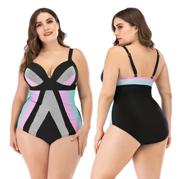 

Bikinis 2020 Women One Piece Swimsuit Push Up Tankini Plus Size playa Swimwear High Waist Bikini Set Monokini Maillot de bain