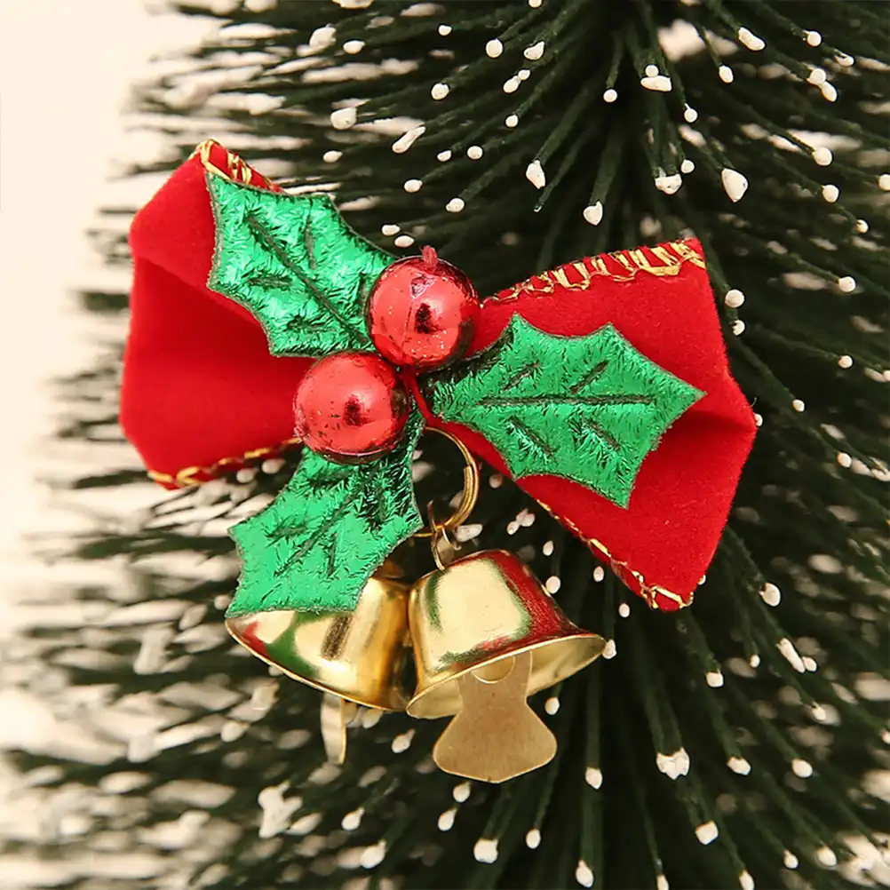 6pcs christmas bow-knot creative hanging cute tree decor garland