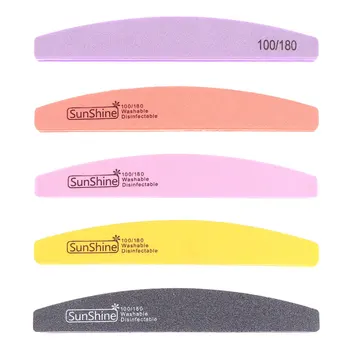 

5pcs Professional Nail Files Nail Scrub Bar Nail Buffer Blocks Polishing Tools for Home Nail Art Salon