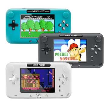 

Nostalgic Handheld Game Console 4.0 Inch HD LCD 360° double joystick control Built-in 208 NES Games 1000mAh battery for Children