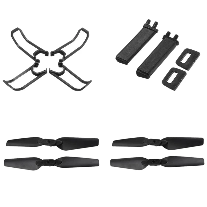 

Outdoor Drone E58 Flying Accessories 4 Pieces With Locking Blades 4 Pieces Protection Frame 2 Pieces Landing Gear Skateboard Set