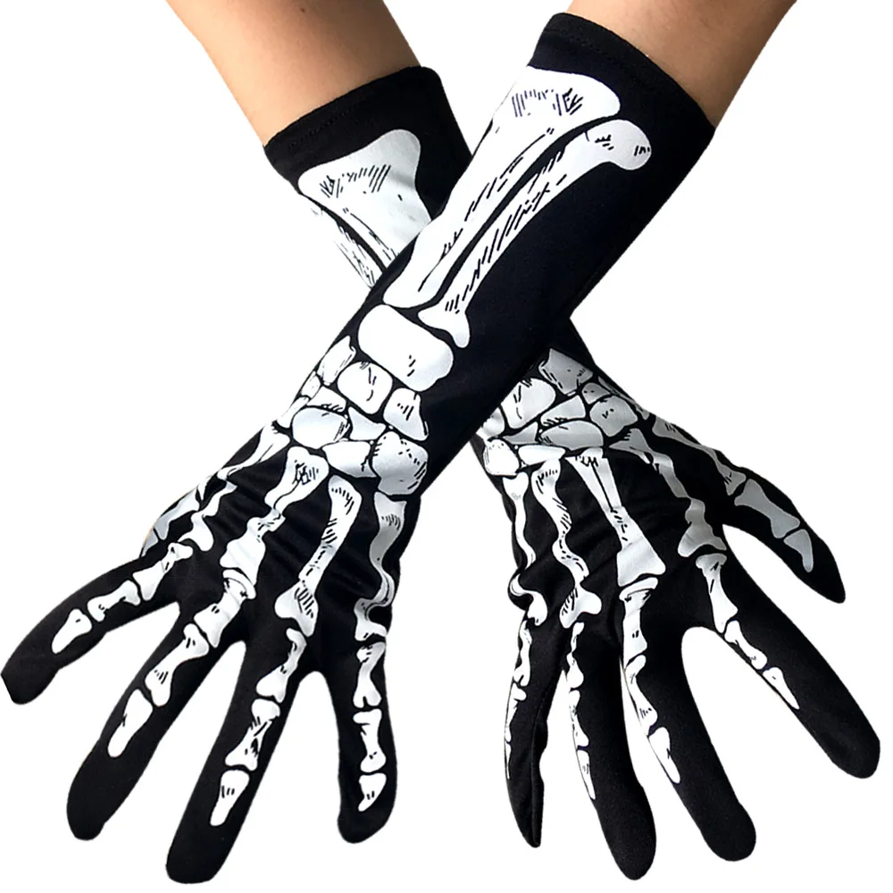 Touch Screen Cloth Skull Gloves Winter Performance Props Cosplay New Ghost SL 
