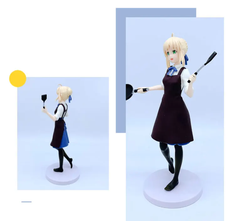 21 см оригинальная Аниме Фигурка MFC серия Emiya-san-Chi-no-Kyou no Gohan Saber Matou модель игрушки с коробкой