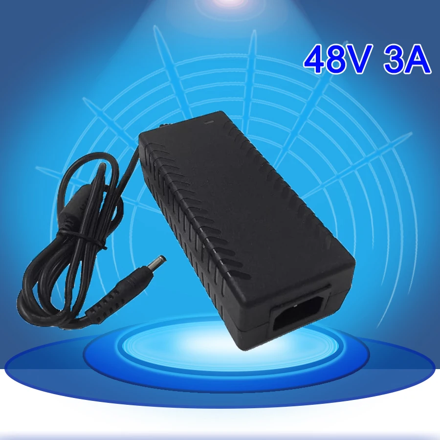 48V3A AC 100 V-240 V DC 48 V 3A импульсный источник питания 48 вольт универсальный адаптер питания, трансформатор Светодиодный светильник AC/DC зарядное устройство 5,5-2,5 мм