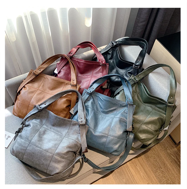 big handbag fashionable Single shoulder bag woman lady large capacity Soft leather all-match messenger bag