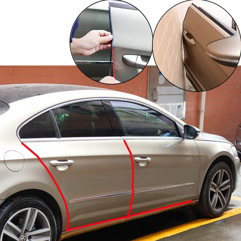 Прочный 5 м авто Универсальный Автомобильный край двери резиновый царапина защитный молдинг полосы защиты уплотнение DIY автомобиль-Стайлинг