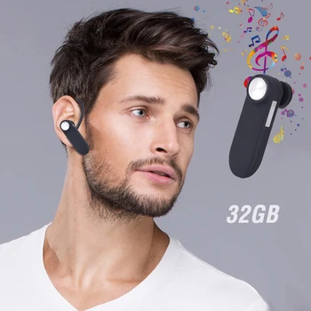 

Bluetooth Headset Type Earphone In-ear Microphone 32GB Digital Voice Recorder Mini Wireless Headsets Mp3 Player USB Flash Disk