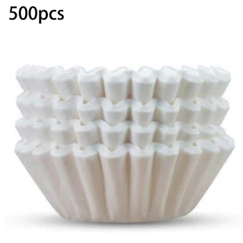 

500PCS 8-12 Cup White Commercial Coffee Filters Bottom Diameter 8.5cm Cover Portafilter Permanent Filter Coffee Maker