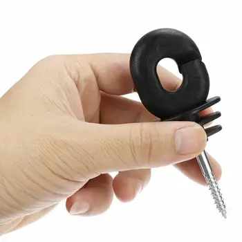 

2019 New High Quality Electric Fence Offset Ring Insulator Fencing Screw In Posts Wire Safe 50pcs