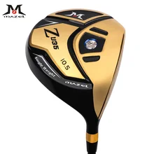 Мазель Золотой гольф-клуб титановый Гольф-драйвер для мужчин Правша 460CC драйверы графитовый Вал 10,5 градусов SR Flex