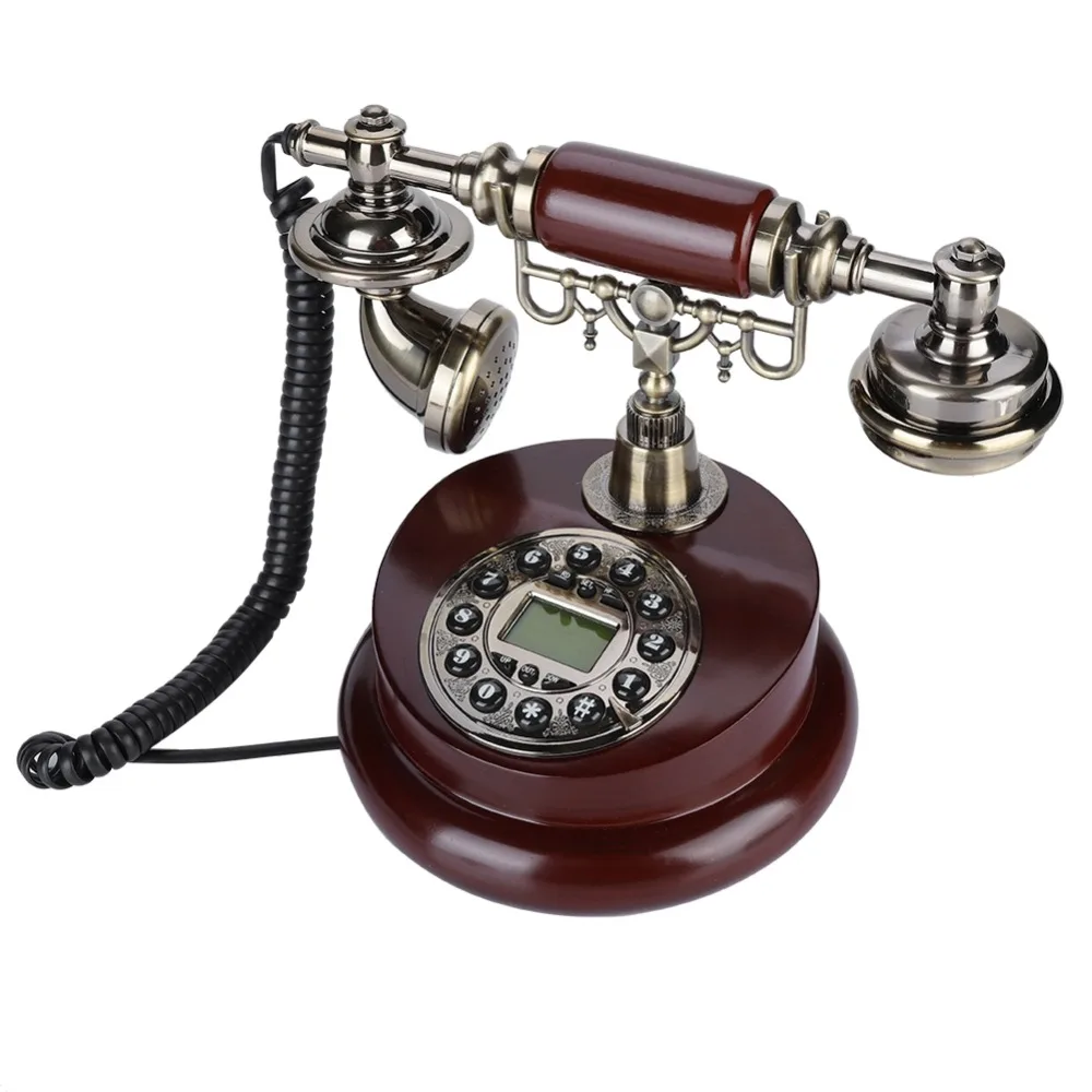 

Retro Vintage Telephone Antique Telephones Landline Phone for Home Office Hotel FSK/DTMF Wired Corded Telephone with Display