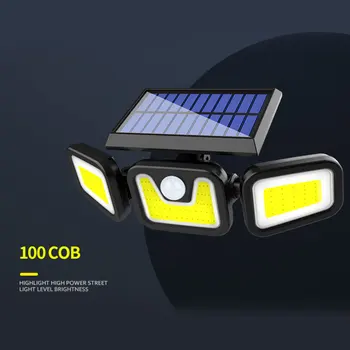 

74 LED Solar Powered Wall Lights Outdoor 360° Rotatable Security with Motion Sensor IP65 Waterproof for Garage Yard June8