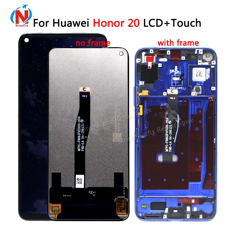 

For Huawei Honor 20 LCD Display Touch Screen Digitizer Assembly New Replacement Part Display 6.26 Inch For honor 20 YAL-L21 lcd