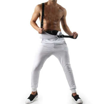 

Men Bib Pants Denim Suspenders Overalls Jeans 2019 Fashion Male Straight Skinny Jumpsuits Trousers Long Pants