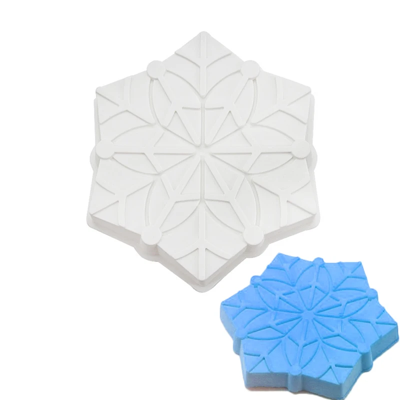 

1PCS Silicone Snowflake Christmas Cake Mold Decorating Baking Pan Tools For Mousse Cube Cakes Mould