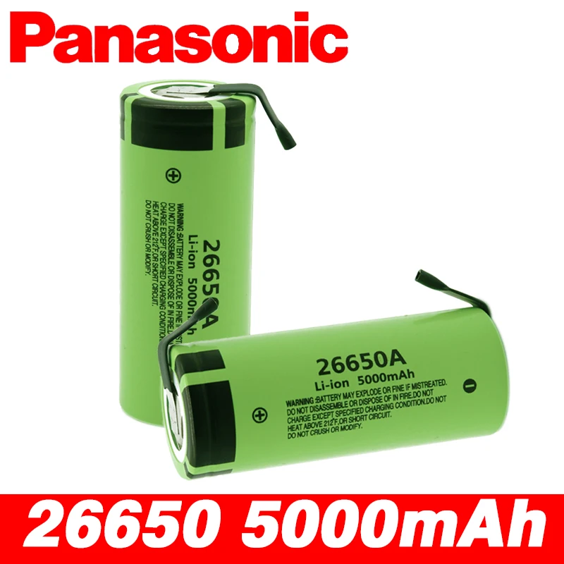 Оригинальная Высокая емкость 26650A 26650 5000mAh литиевая батарея для фонарика power Bank