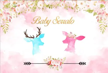 

7x5FT Buck or Doe Gender Review Baby Shower Party Personalized DIY Custom Photo Studio Backdrop Background Vinyl 220cm X 150cm