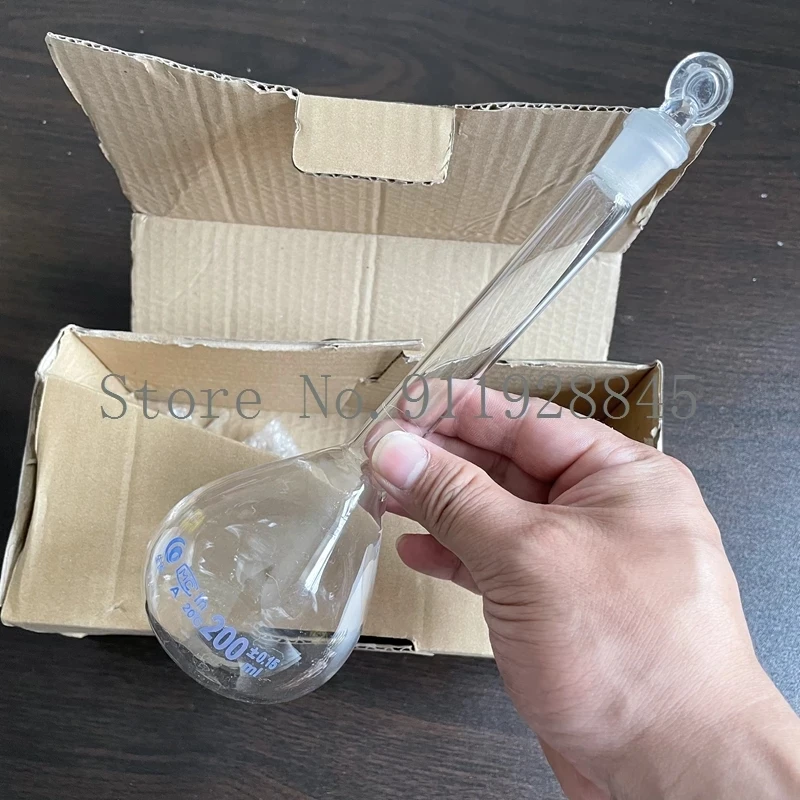 2pcs/lot 1-2000mL Clear Lab Measuring Volumetric Flask Quantitative Shaker Pyknowmeter Laboratory Equipment