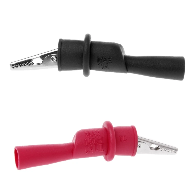 

Drop Shipping 5 Pairs Insulated MultiMeter Test Lead Alligator Clip Crocodile Clamp Probe Test