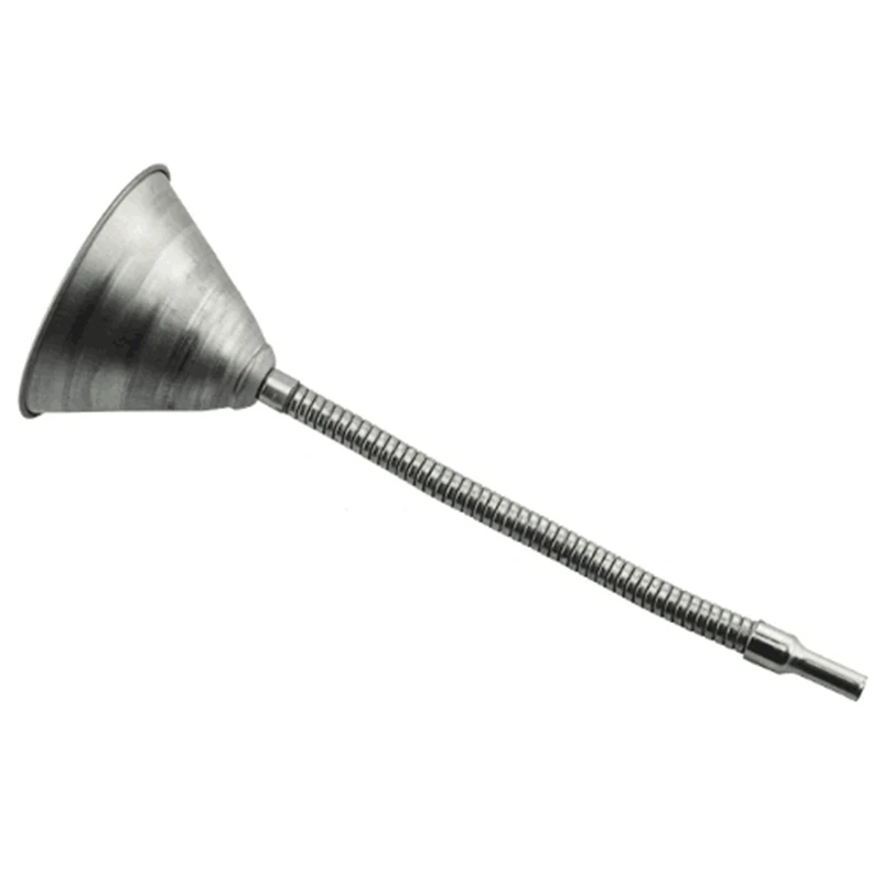 

Metal Funnel Dispenser with 12 Inch Flex Spout Car Tool Liquid Tank Professional Garage Workshop Tool