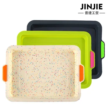 

Color Point Silica Gel Double Color Disc Thickening Portable Ear Cake Disc Biscuits Bread Roast Disc Baking No Paste Mould