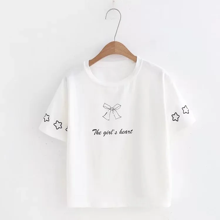 

2019 Summer High Quality Women Cotton Tshirt Woman Casual Short Sleeve T-shirt