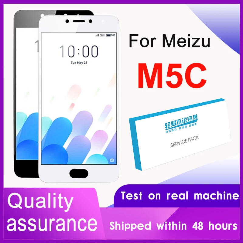 100% протестированный 5 0 &quotЖК-дисплей для Meizu M5C ЖК-дисплей Meilan 5C сенсорный экран
