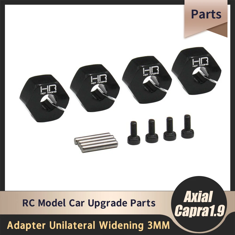 HR Axial Capra1.9 UTB SCX10 III Third-generation Aluminum Hexagonal Adapter Unilateral Widening 3MM