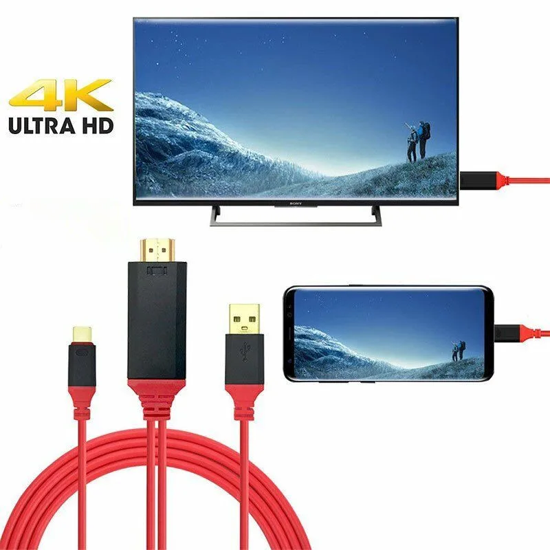 

1.8M 8 Pin to HDMI Male Cable HD 1080P HDMI Converter USB Cable For HDTV Audio Adapter Video Display for iPhone 8 7 6 for IOS
