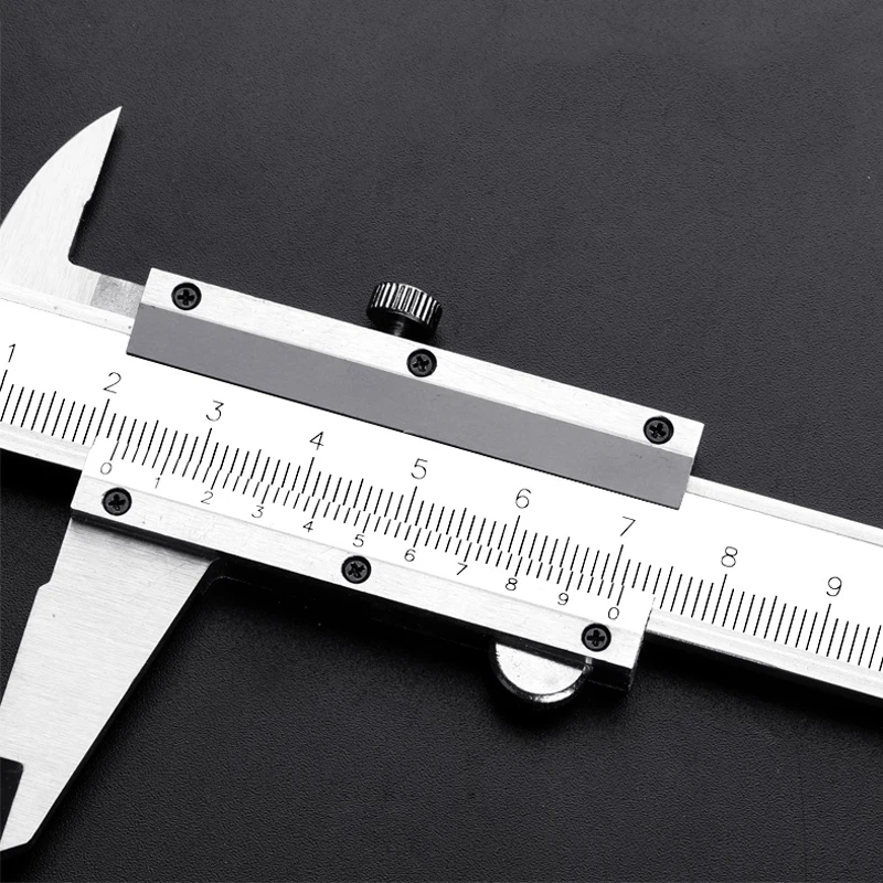 Vernier Caliper 6" 0-150mm 0.02mm Metal Calipers Stainless Steel Hardened Metric Machinist Thickness Micrometer Measuring Tools