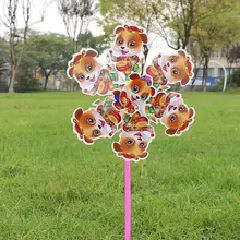 3D красочные милые Мультяшные животные барабан ветряная мельница домашний сад двор Открытый Декор питания игрушки для детей подарок 72XF