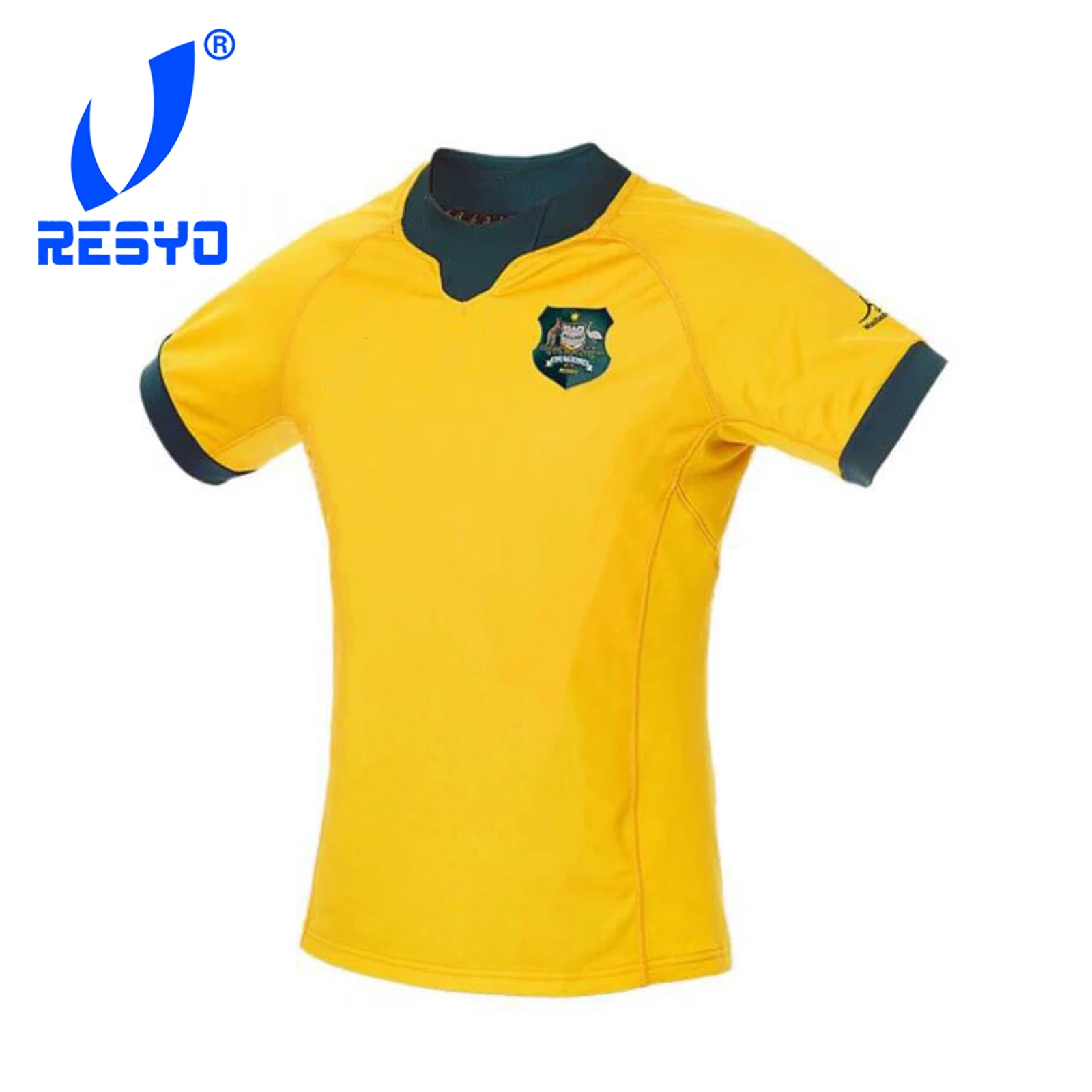 RESYO для Австралии RWC19 Главная Реплика Рубашка Регби Джерси Спортивная рубашка S-5XL