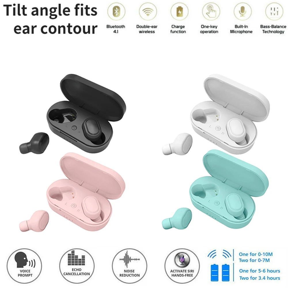 

M1 TWS Bluetooth Earphone 5.0 True Wireless Earphone Stereo Wireless Bluetooth in ear Sports Earbuds With Microphone Handsfree