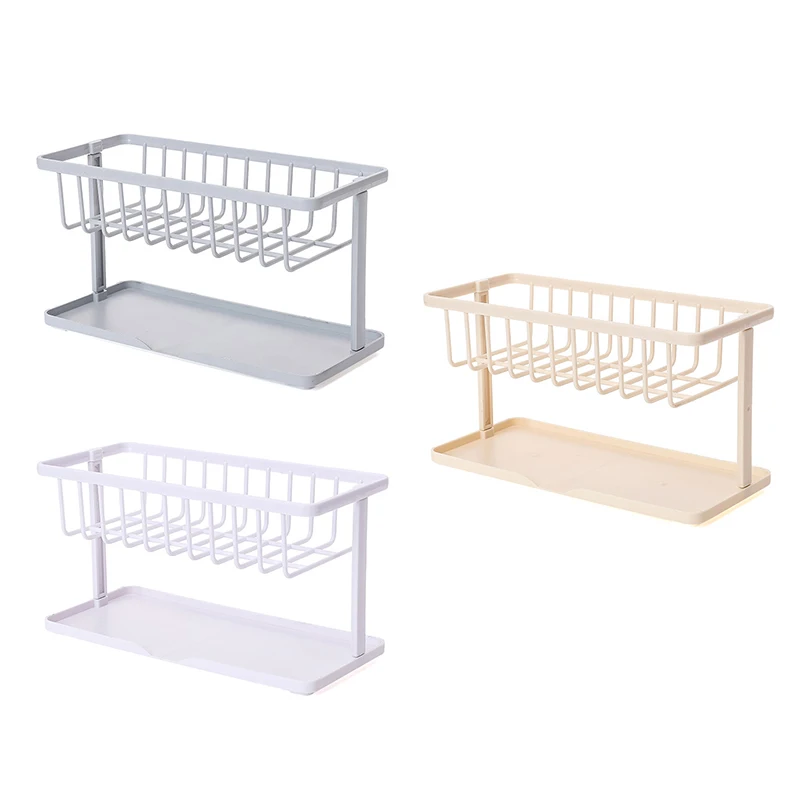 Кухонный двухслойный держатель для губки кухонная полка хранения отделки посуды