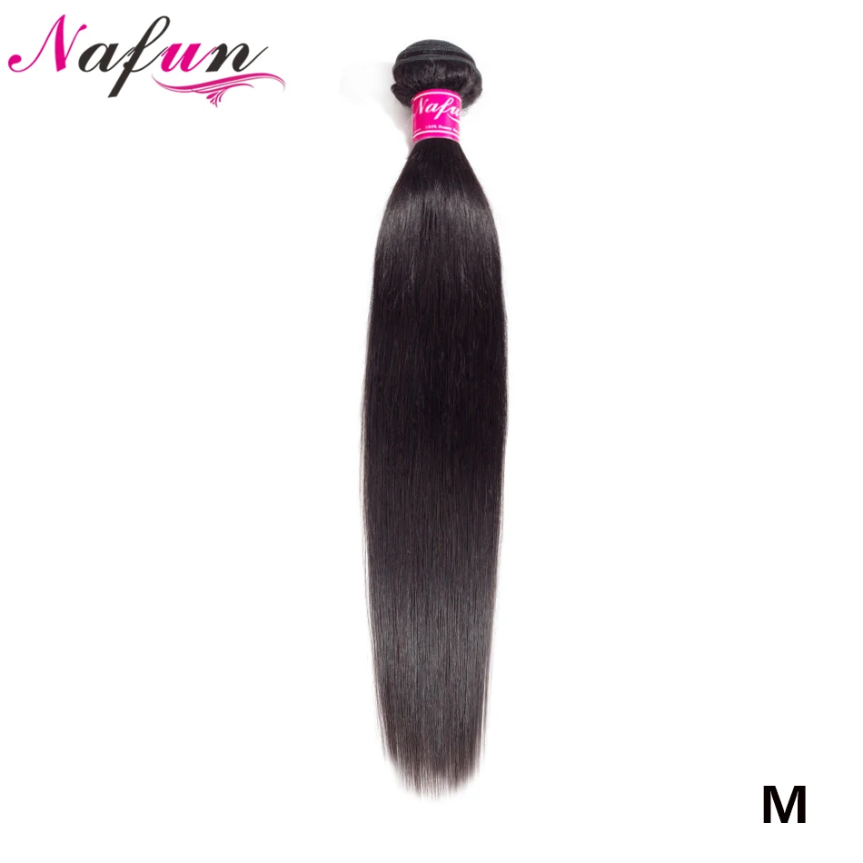 NAFUN бразильские волнистые пряди 30 дюймов прямые человеческие волосы не Реми для